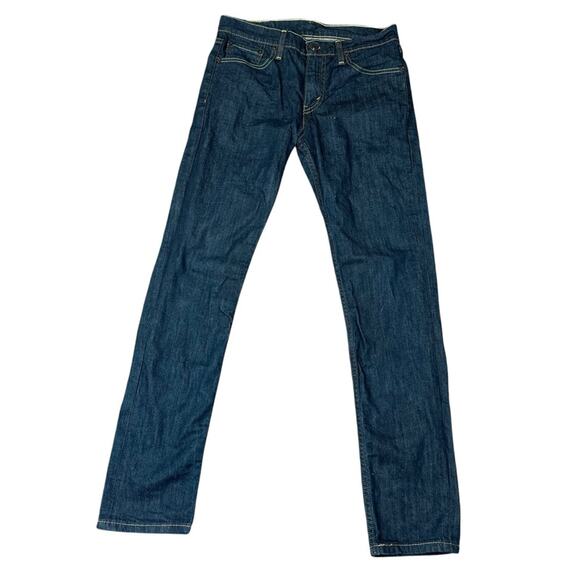 Levi's 511 Men's Slim Fit Jeans Size 30 X 32 Dark Wash - Picture 2 of 8